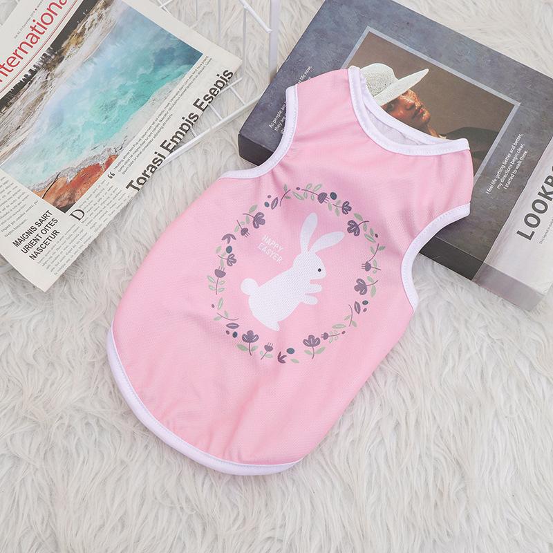

Easter summer breathable comfortable dog sleeveless vest Teddy puppy dog clothes