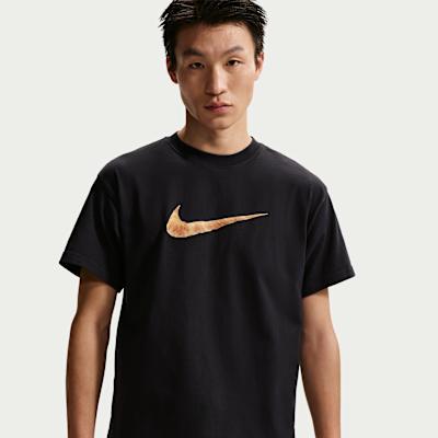 Nike Sportswear T Shirts Men s Black Crew Neck Moderate S