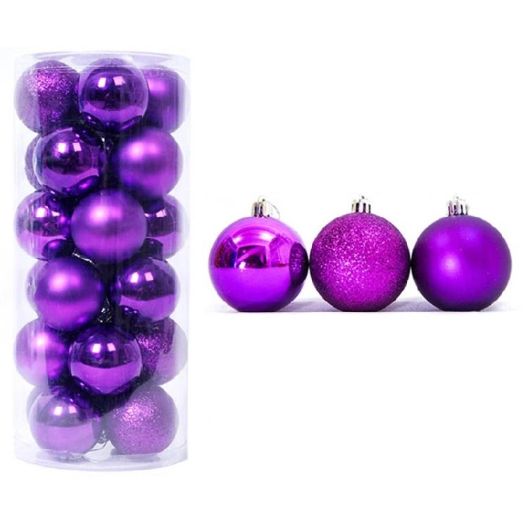 Christmas Ball Ornament 24pcs/box Baubles Holiday Wedding Home Decor