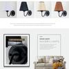 E27 new fabric Retro simple wall lamp four colors lampshade apply to bedside lamp for bedroom living room decoration lamp