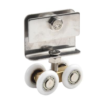 1pcs Shower Glass Roller Sliding Door Hanging Wheel Four-Wheel Hanging Pulley Roller Bathroom Slide Door Pulley Hardware