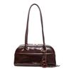 Urban Minimalist Pu Shoulder Bag With Zipper Closure For Daily Use