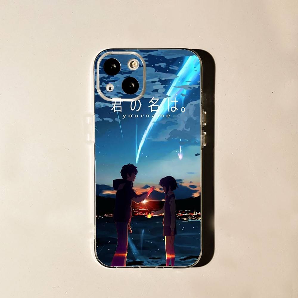 Anime your N-names Phone Case For iPhone 16,15,14,13,12,11 Plus,Pro,Max,XR,XS,X,7,8 Plus,SE,Mini Soft Transparent Cover
