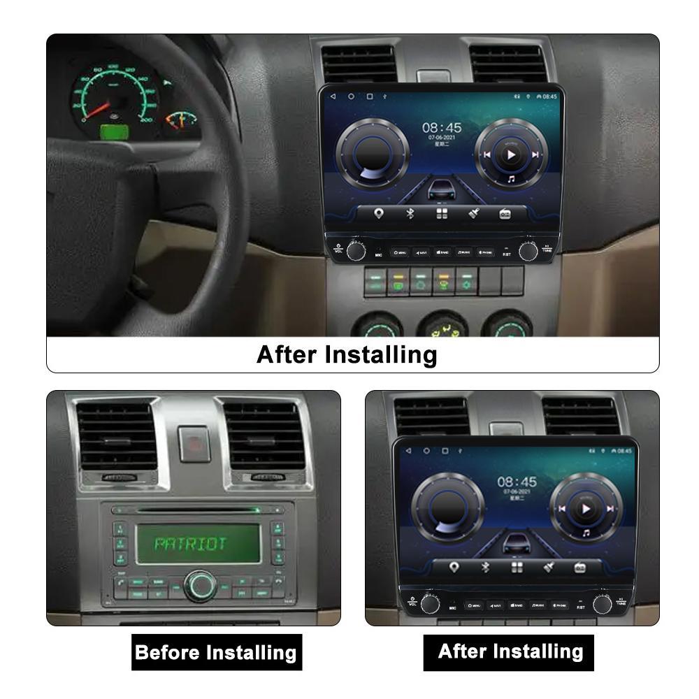 10 Inch For UAZ Patriot 2012-2016 With Button Knob Car Radio Multimedia Carplay 2Din Stereo Audio Android Video 2+32GB