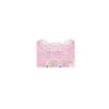 T-shirt da donna carina con stampa coniglietto, bordi arricciati, maniche corte, Kawaii, rosa, top casual