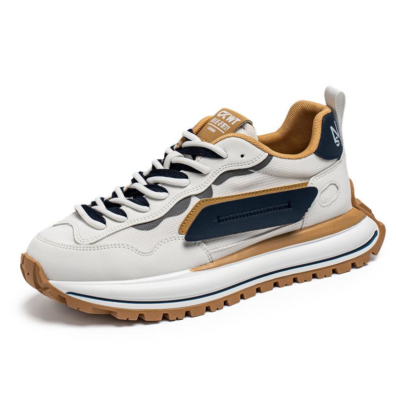 

Four Seasons Trendy Fashion Contrast Color Low-top Mesh Shoes Outdoor Student Lace-up Platform Shoes Korean Version Casual Niche Men s Shoes 44