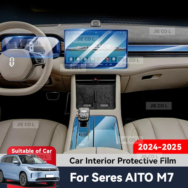 Auto Central Control Screen TPU Navigation Anti Scratch Interior Protection Film GPS Navigation For SERES AITO M7 2024 2025