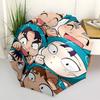 1ks Venkovní deštník s anime postavami - Automatické otevírání/zavírání, Přenosný 3dílný design, Železná konstrukce s 8 žebry - Perfektní dárek pro fanoušky, Cestování