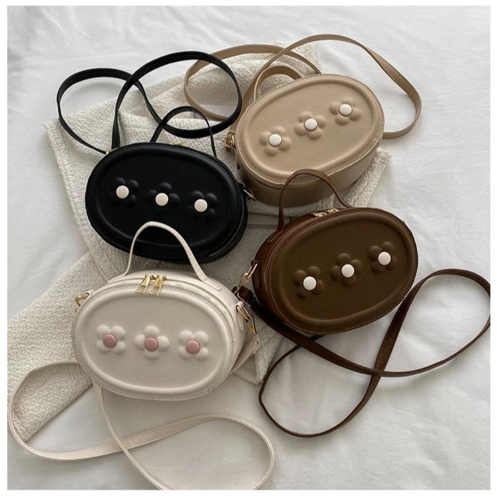 

Круглая сумка через плечо с цветочным принтом, сумка из искусственной кожи, новая женская сумка через плечо