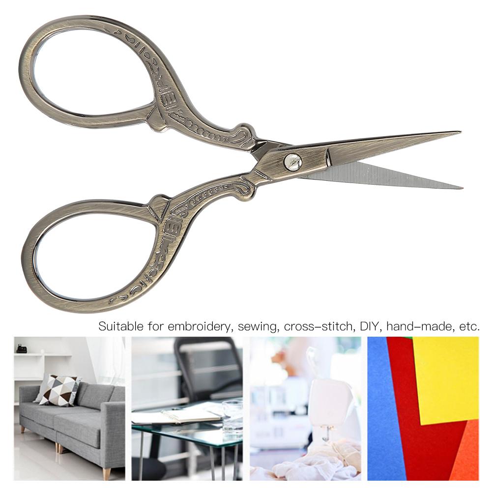 Retro Scissor Vintage Embroidery DIY Hand Made Cross Stitch Craft Sewing Accessories(Bronze )