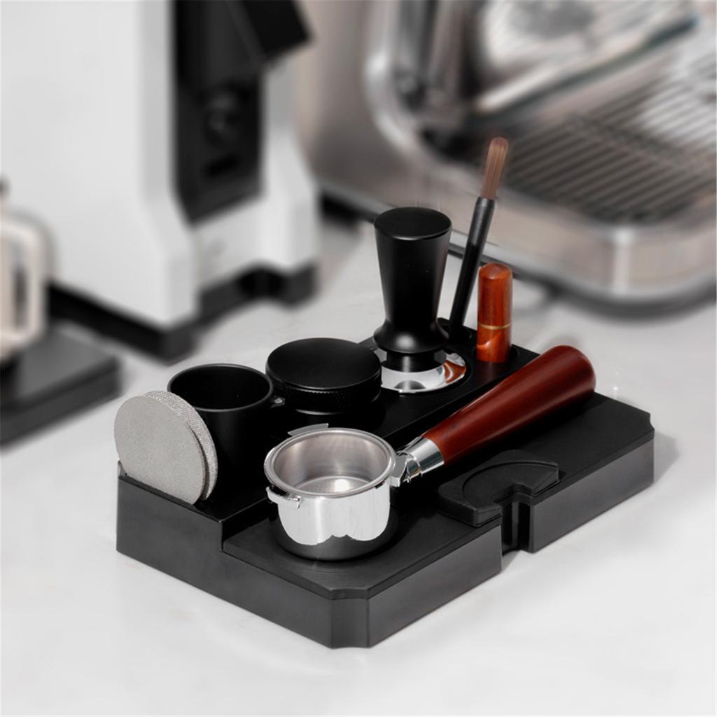 Coffee Tamper Station Plastic Coffee Tool Holder Coffee Tamper Station ABS Texture Present for Coffee Enthusiasts