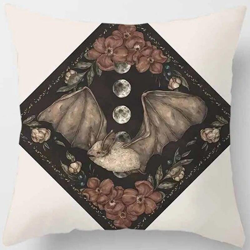 Animal and Plant Cartoon SeriesCushion CoverSofa Office PillowcasePeach Blossom OrnamentRainbow PillowcaseHome Decorations