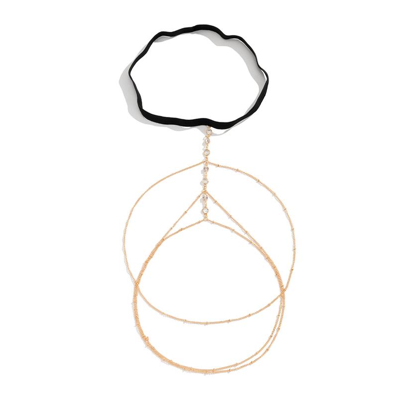 2024 New Women Bohemian Thigh Chain Simple Star Body Chains for Women Double-layer Metal Bodychain Fashion Thigh Jewelry Leg Cha