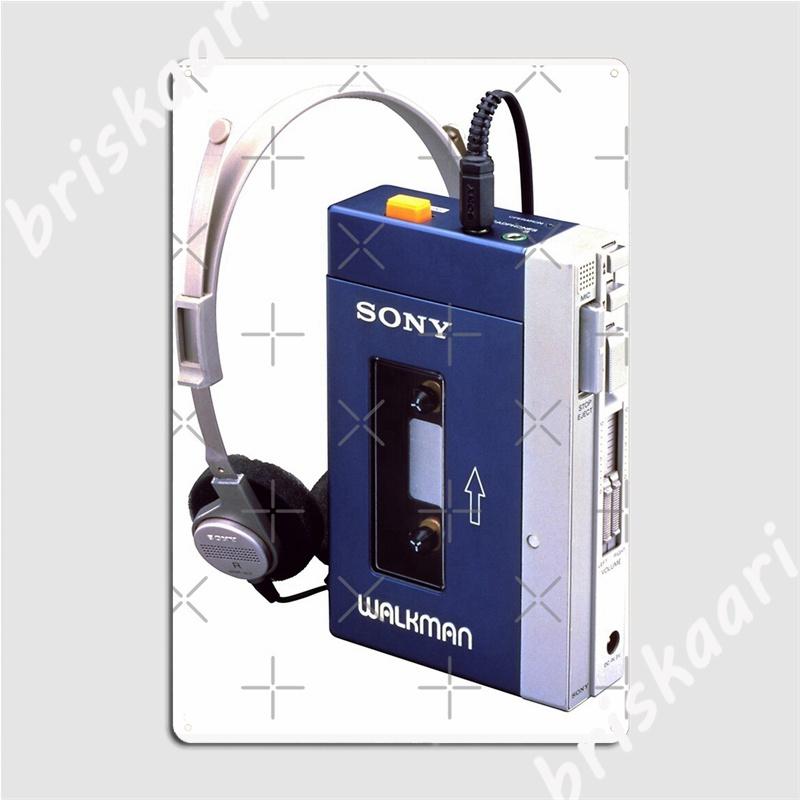 Walkman Metal Signs Club Party Garage Club Retro Wall Decor Tin Sign Posters