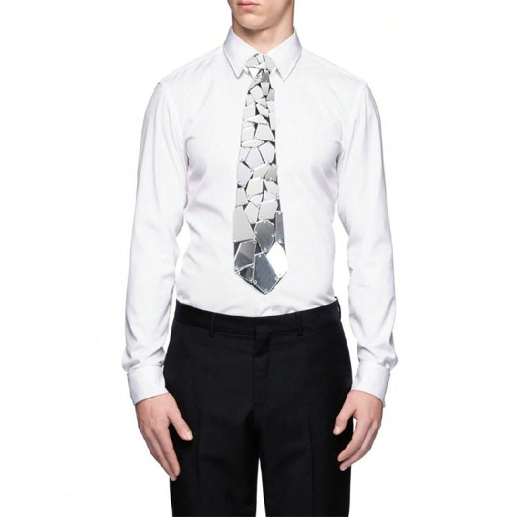 Glänzende Kristall-Krawatte für Party, frei zu knoten, Halsketten-Krawatte, verstellbare Krawatte, formelle Event-Krawatte für Nachtclub, Musikfestival