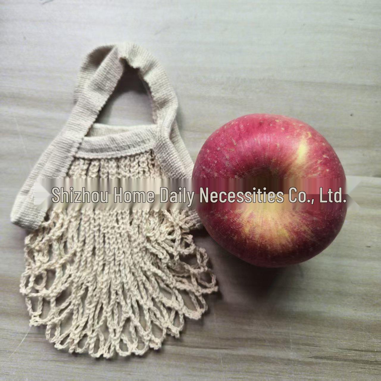 

Supermarket Foldable Cotton Mesh Bag for Fruits & Vegetables - Portable, Customizable Storage Solution Short Handle