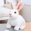 Soft Skin-friendly Simulation Animal Doll Long Ears Realistic Rabbit Plush  Birthday Gift