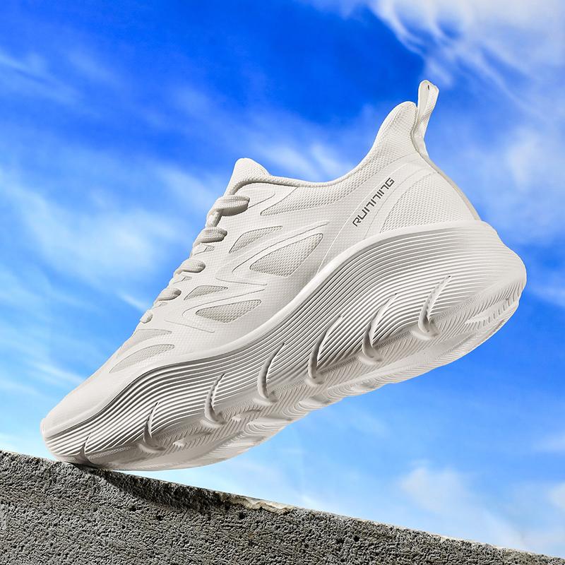 36-47 Couple Plus Size Lightweight Stylish Cushioned Thick Sole Height Increasing Running Shoes Sports Sneakers