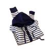 Lazy Wind Striped Contrasting Color Long-sleeved Knitted Cardigan Women's Autumn Clothing New Fashion Loose Sweater Jacket