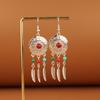 European, American Bohemian Ethnic Style Stud Earrings, Long Fringed Metal Earrings, Fashionable Exotic Style Earrings