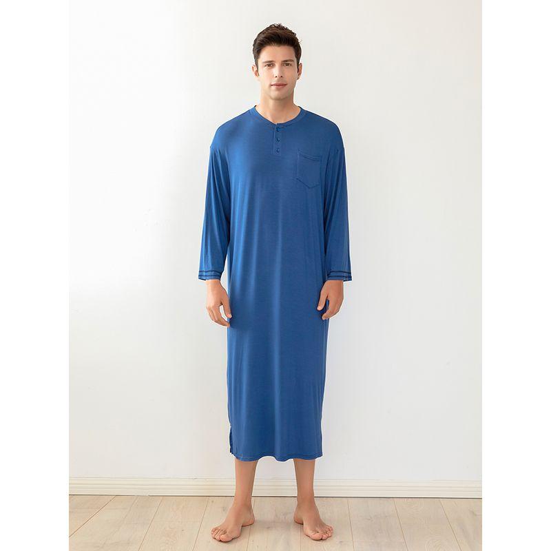 Modal High-Density Smooth Cotton One-Piece Men's Pajamas