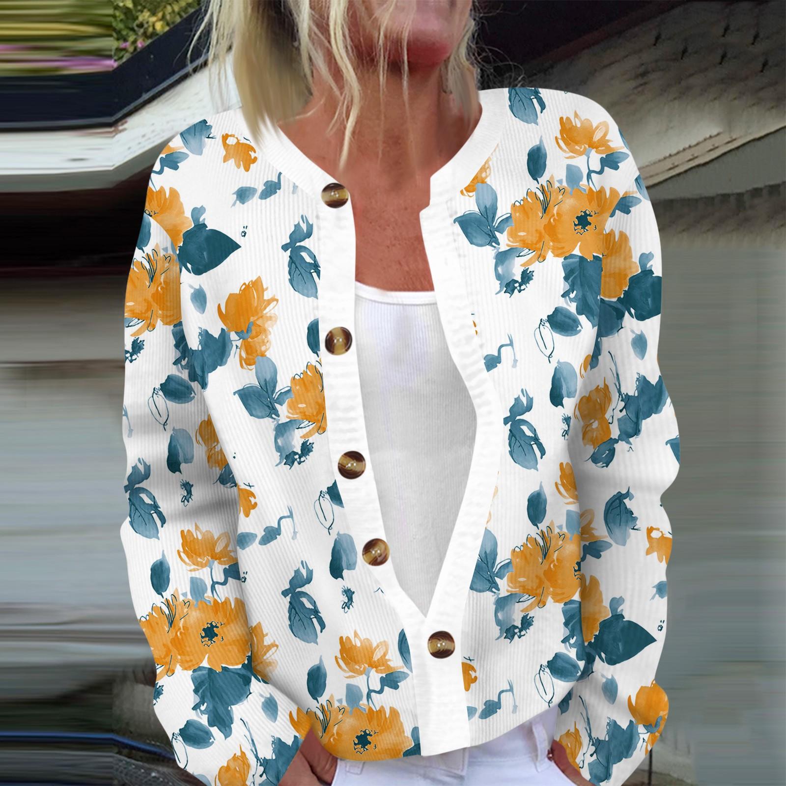 

Женская мода с длинным рукавом, рождественский принт «Снеговик-снежинка», куртка, кардиган XL оранжевый