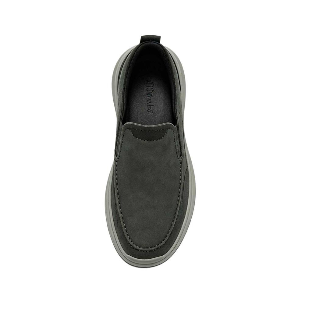 Skechers Slip-Ins Canvas Round Toe Thick Sole Loafers Low Top Casual Shoes Men sneakers 205739-BLK