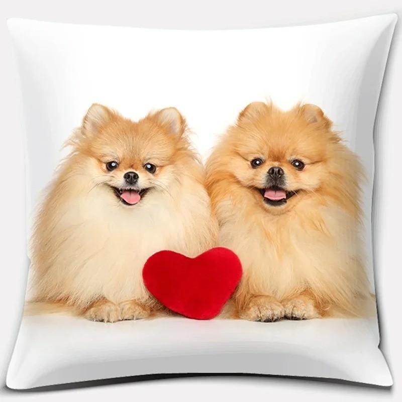Cute Puppy Designs For Cozy Pillow Covers Pattern Cushion Cover Suitable For Sofa Bedroom Car Pillow Cover