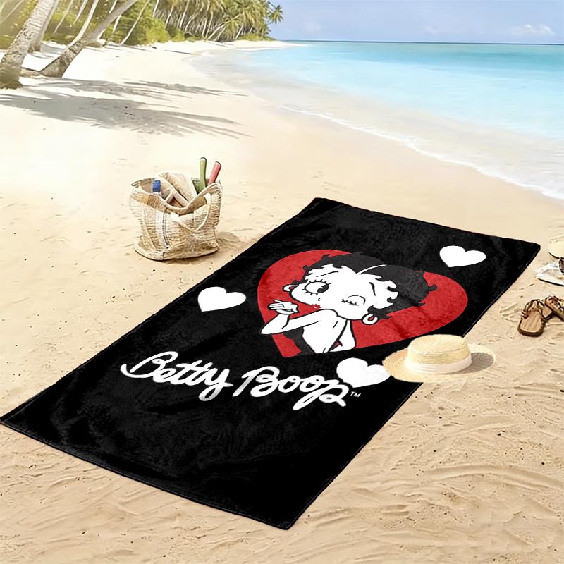 Betty Boop Beach Towel, A Must-have for Any Perfect Trip, Perfect Birthday, Holiday Gift For Family and Friends