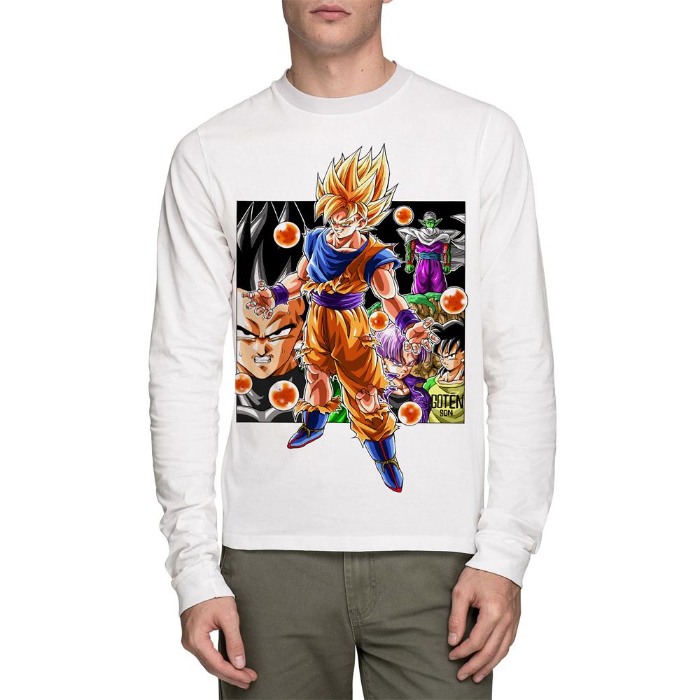 Dragon Ball Summer Man Long Sleeve T-Shirt Cartoon Japanese Anime Casual Autumn 3D Print Cosplay T-Shirts
