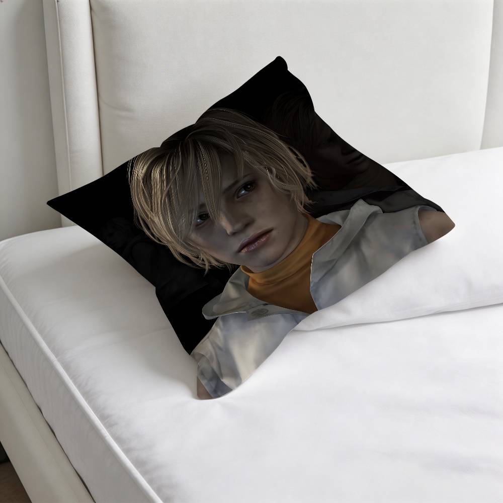 SSilent Hill HHeather Mason Square Pillow Case Soft Decorative Throw Pillow Cover for Home Sofa Bed