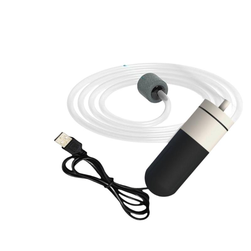 

High Efficiency Aquariums Aerator Battery Waterproofed Outdoor Fishing Aerator for Aquariums Pond Travel чорний