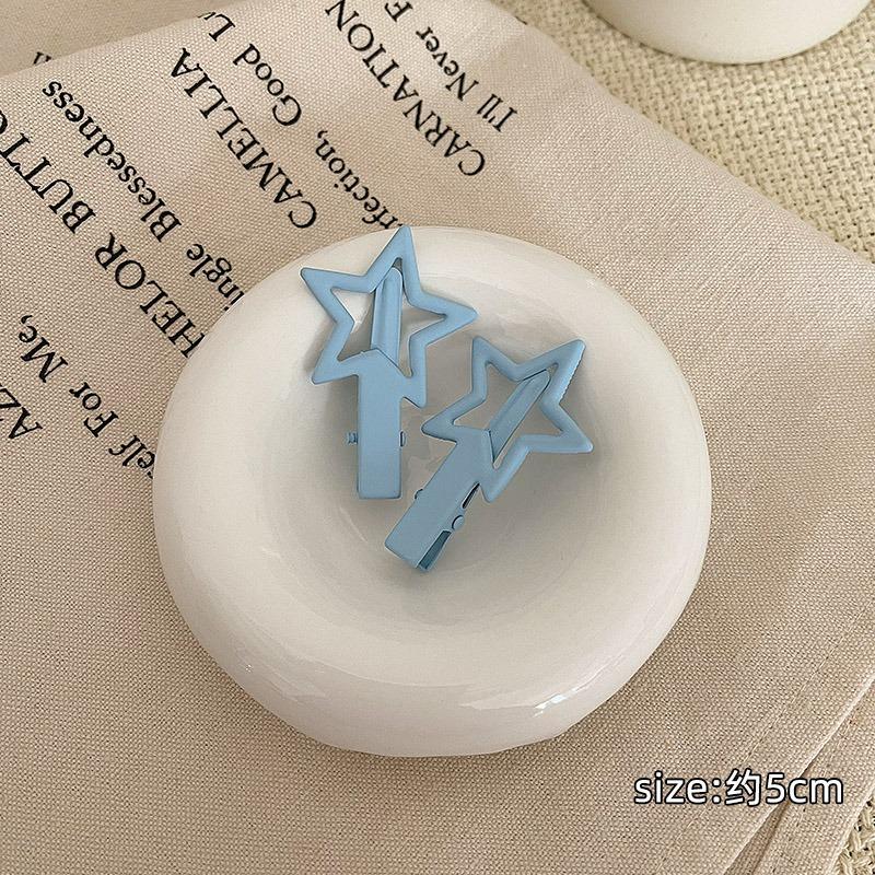 Geometric Star Metal Hairpins Women Girls Kids Hair Clips Pins Barrettes Accessories Hairgrips Headdress Headwear Ornament