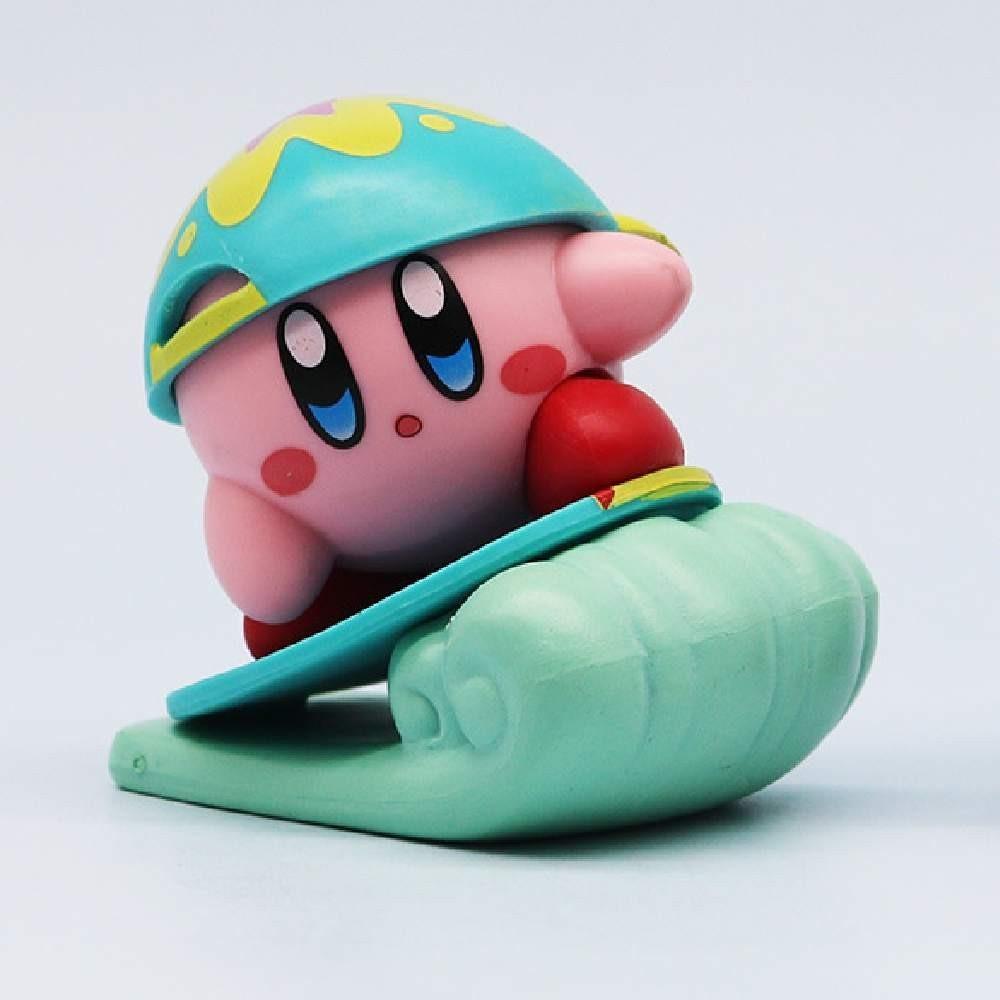 Cute Cartoon Beach Star Kirby Pvc Figure Cake Model Decoration Car Ornament 6cm