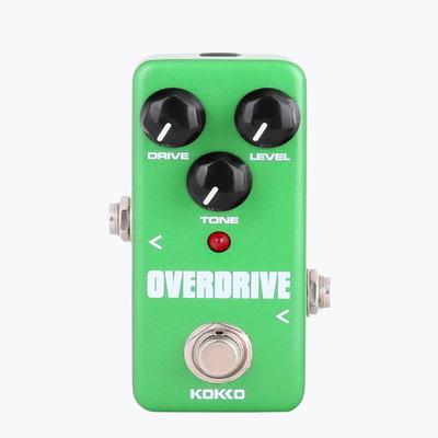Mini efektový pedál Overdrive s True Bypass pro elektrickou kytaru Green