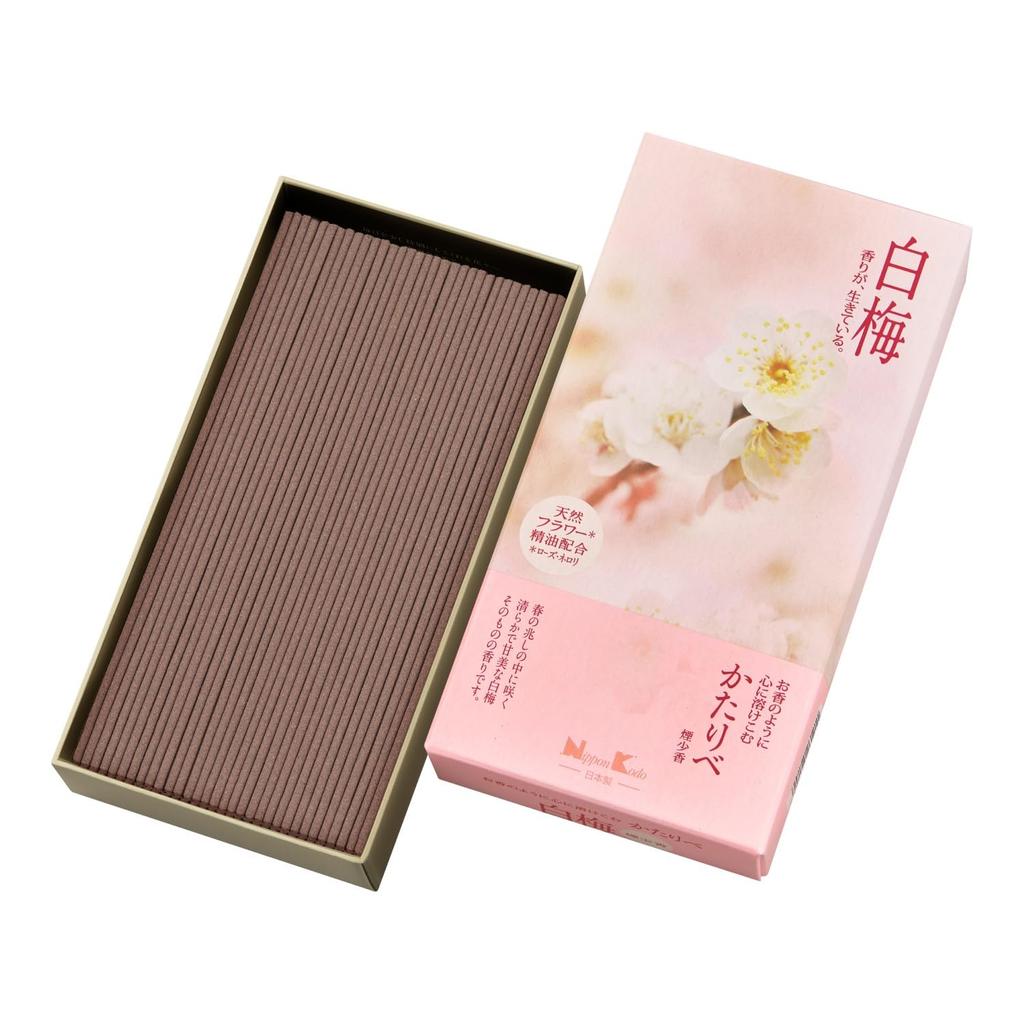 Kataribe White Plum 100g Incense Stick Nippon Kodo Low Smoke Approx.