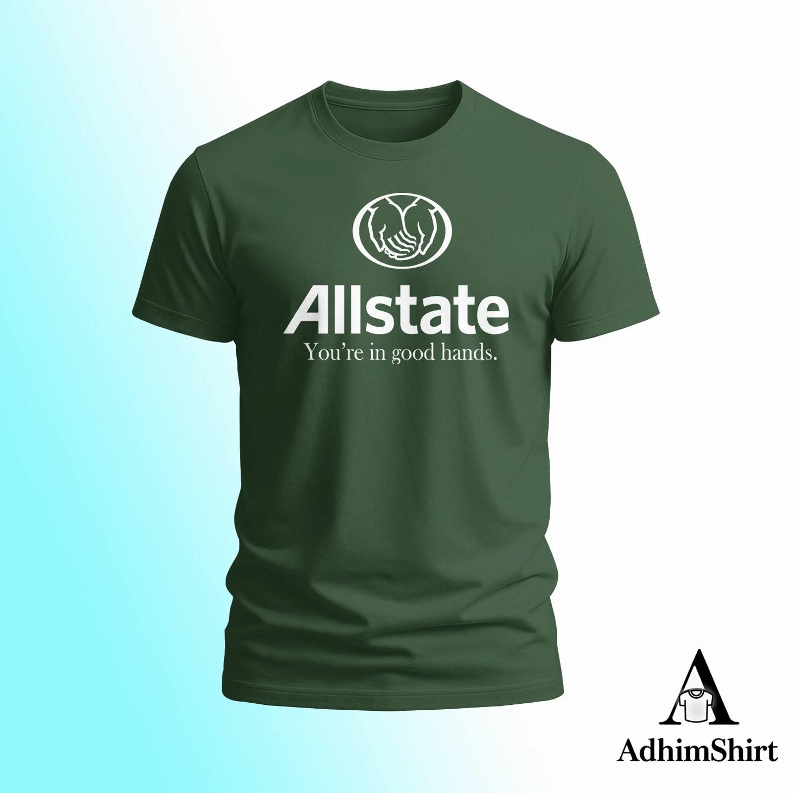 Allstate Insurance Funny Logo T-Shirt Mens Unisex Cotton Graphic Tee M