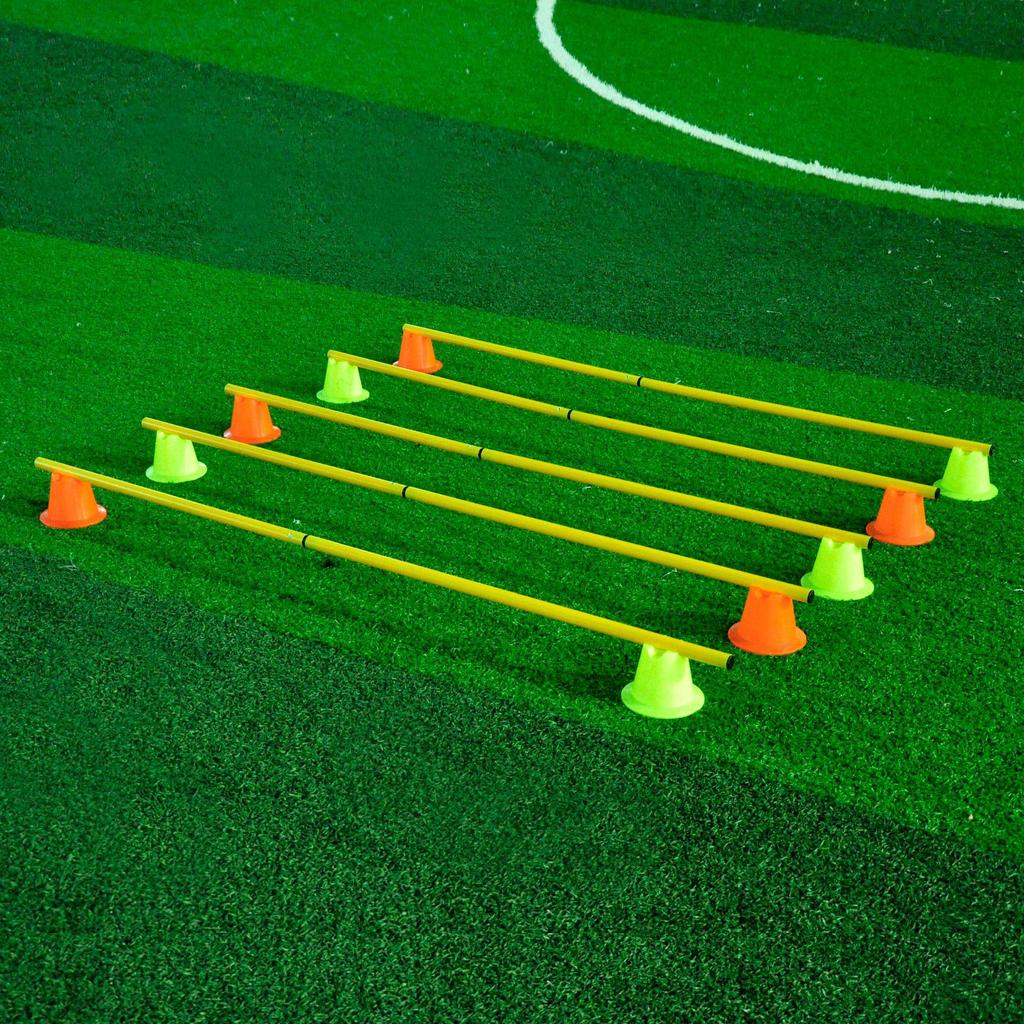 Adjustable Multi-Functional Agility Cones, Poles & Hurdles for Football Training & Sensory Integration