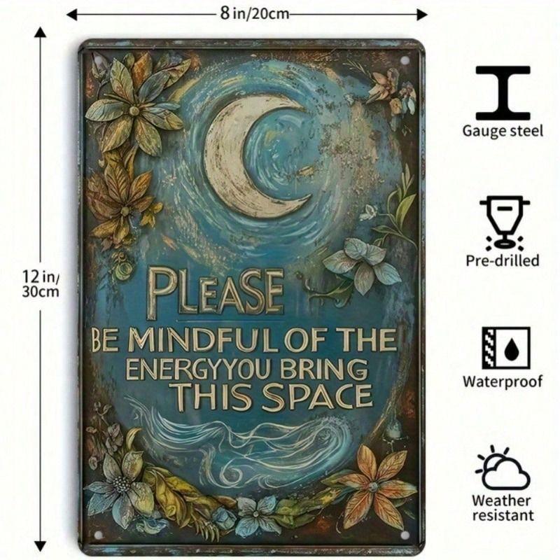 Retro Funny Theme Tin Paintings for Living Room Bedroom Kitchen Wall Decor