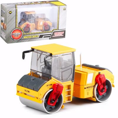 1/35 slitinové modely Silniční válečkové stavební vozidlo, kovové Dvojité ocelové válečkové hračky Model Engineering Car Boy Dárek