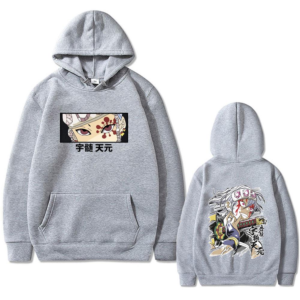Uzui Tengen Demon Slayer Graphic Hoodies Men Women Clothing Casual Oversized Hooded Pullover Harajuku Street Fashion Streetwear