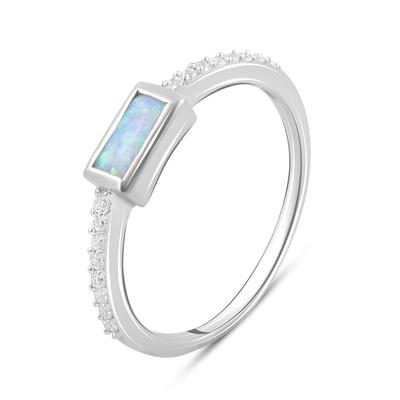 Silver Ring with Opal 0.353ct (2097952)