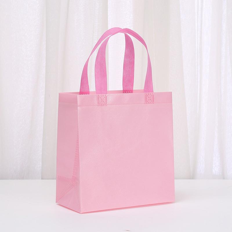 Colorful Shopping Bags 5Pcs Non-Woven Fabric Gift Bag Colored Hand-Held Bags Wedding Party Decoration Gift