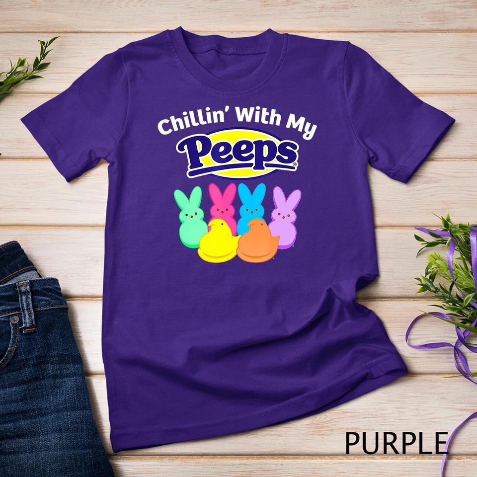 Peeps Easter Chillin With My Peeps T-Shirt Unisex T-shirt 6 S