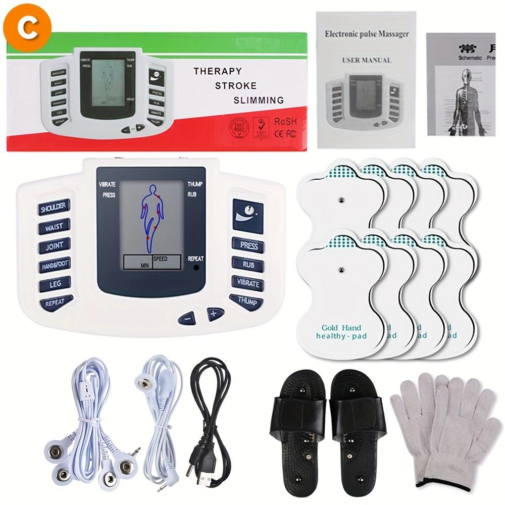 Tens Muscle Electrostimulator EMS Digital Meridian Physiotherapy Apparatus Neck Back Leg Foot Muscle Massage Health Care Tools