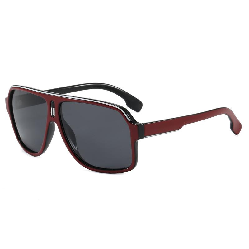 Large frame outdoor mountaineering cycling sports sunglasses men's and women's same retro fishing glasses