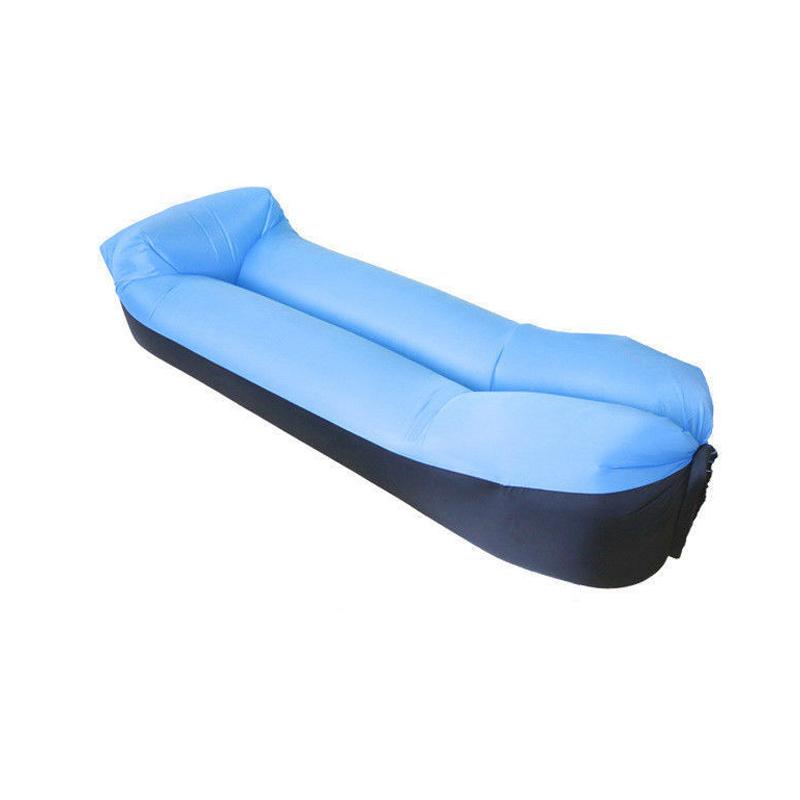 Inflatable Banana Bed Folding Sofa Pillow For Beach Air Bed Portable Outdoor Camping Air Cushion Sleeping Bed With Pillow