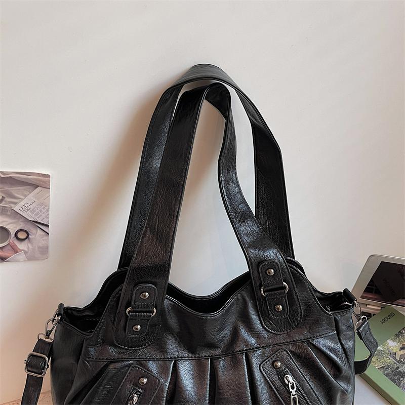 Vintage Women's Large Capacity Shoulder Bag Women's Portable Tote Bag
