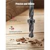 Collar Drill Bit Depth Stop Set Adjustable Positioner Limit Ring Allen Wrench Tighten The Stopper Setscrews Woodworking Tool