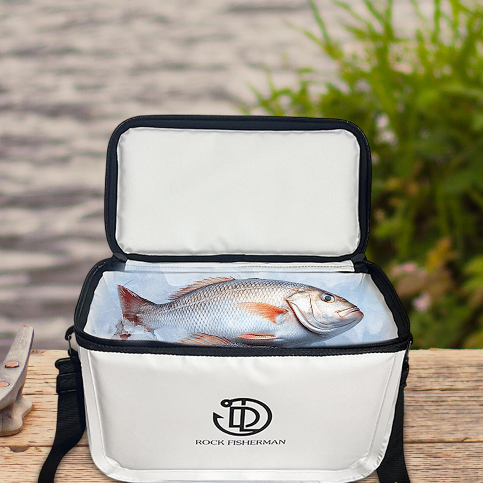 

Fish Bag Ice Chest Leakproof, Keep Cold and Fresh, Portable, 10L Insulated Fishing